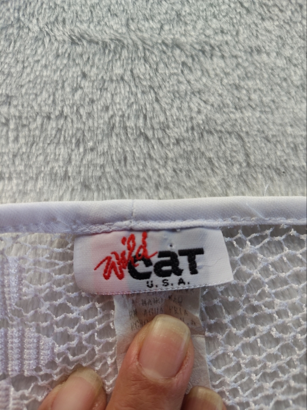 Wild Cat Sheer Crochet Knit Long Sleeve Top - White - Picture 2 of 8
